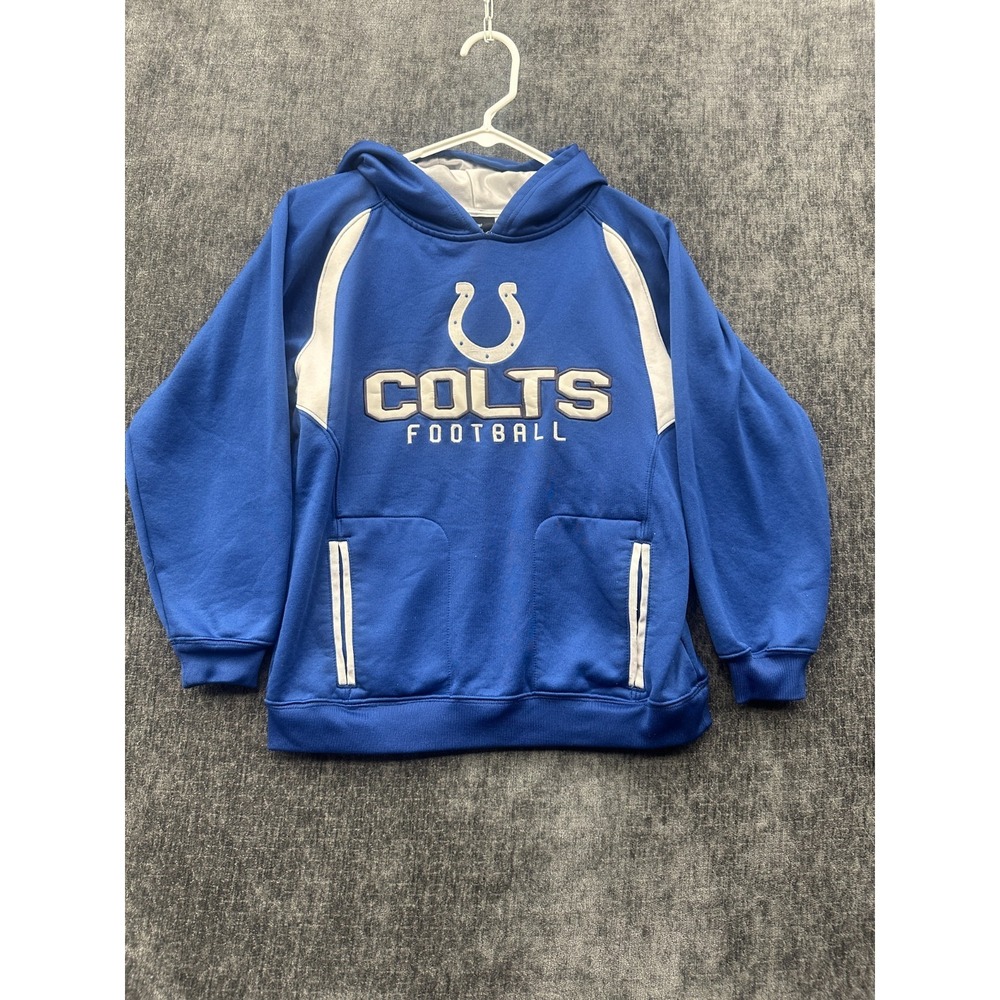 Team‎ Apparel NFL Indianapolis Colts Football Hoodie Boys Medium Blue Athletic